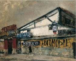 Yuzo Saeki (Osaka 1898 - Paris 1928), Garage, 1927-28, oil on canvas; Bridgestone Museum of Art, Tokyo