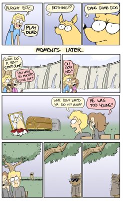 deformityofgod:  collegehumor:  The Most Insane Dog Trick Ever Pulled by noobtheloserMore comics by AC Stuart4 Comics for People Riding the Everyday StrugglebusThe Life of a Compulsive Doodler4 Functional Adults Who Look Like Superheroes To the Rest