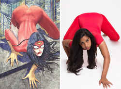 nerdy-birdy18: lauralate:  buzzfeed:  We Had Women Photoshopped Into Stereotypical Comic Book Poses And It Got Really Weird    I get the point of the post, but the last one killed me 