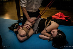 escudenoir: I really need to get rope on TiedUpTee again. Models: TiedUpTee and I Photography: Stoometz #tieduptee #bondage