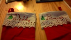 dreamiedaddy:  naughtylittlethoughts:  greeniesub:  I made us stockings :) Itâ€™s our first Christmas together!!Â   Ahw, this is so cute! I hope Daddy and I can do this.  Yes indeed a very cute idea! 