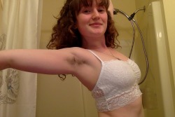 deanup:  fungifaerie:  a lil bit of selfie love for my pitz haha  i can’t remember the last time i shaved. honestly, not caring what people think about you to this degree has been so empowering for me!  on a side note, i got this lace bra thingy today