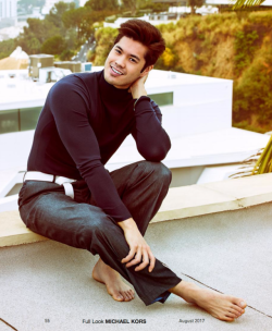 barefootnfamous:  barefootnfamous: Ross Butler @rossbutler [Thirteen Reasons Why / Riverdale] source; Bello Magazine  http://barefootnfamous.tumblr.com/tagged/ross-butler