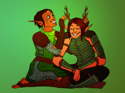 wombuttress-art:  MARCH OF DRAGON FEMSLASH! Day 27: “look now you have horns just like the rest of the qunari!” Day 26: Morrigan/SeraDay 25: Anora/ErlinaDay 24: Dagna/SeraDay 23: Bethany/Velanna   Day 22: Bethany/SigrunDay 21: Aveline/MerrillDay