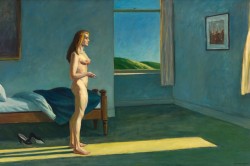 whitneymuseum:  For her Distracting Distance, Chapter 16 (2010), R. H. Quaytman restaged the painting A Woman in the Sun (1961) by Edward Hopper, as well as drew inspiration from the Whitney’s Madison Avenue building. 