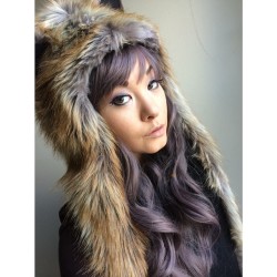 ani-mia:  It’s finally @spirithood weather. I love this hat!!! And I love that a portion of profits go to helping endangered animals. 