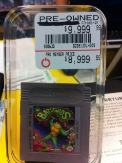 17000dollars:  For ม,000 you can buy one used copy of Battletoads 