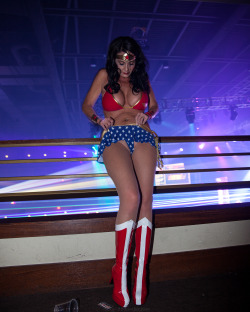 lucky-33: Oct 2013 Fetish &amp; Fantasy Ball at the Hard Rock Hotel I can’t wait for this year’s Fetish &amp; Fantasy Ball. It’s a sexy blast!!! Moment will be looking like this again, of course.  I love her version of Wonder Woman!  Re-blog