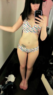sexysexnsuch:  sexysexnsuch:  lovelyhippiedoc:  I went bikini shopping at VS today! One, two, three, four, oooops naked, and the winner. :)   ~Katherine  Idk, oops naked is definitely a good look :) -J