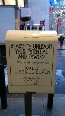 alive-but-intoxicated:  American Horror Story advert on NY :’) 