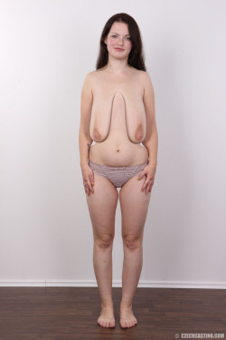lanky056:  Perfect saggy empty udders, bags of skin and nipples, they look like they have been ironed flat. Fun bags that are ripe for abuse. 