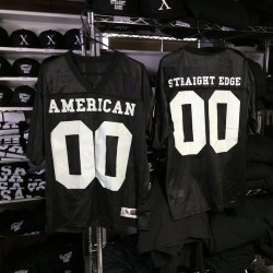 straightedgeamerica:  Football season is here! Pick up an American Straight Edge football jersey! We only have a couple left, order at WWW.STRAIGHTEDGEAMERICA.COM #straightedge #americanstraightedge #thestraightedge #football #america #usa #sxe #nfl