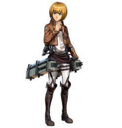 The standard and DLC costumes for Armin in the KOEI TECMO Shingeki no Kyojin Playstation 4/Playstation 3/Playstation VITA game, including the “Lunar New Year,” “Festival,” “Halloween,” “Christmas,” and Chuugakkou futon outfits!  Others: Eren