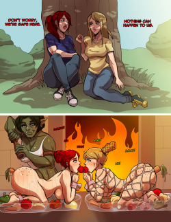 ifob3:  A lovely pic done by the talented Dear Editor :D http://deareditorart.tumblr.com/Â  Featuring my OCs, such the scarlet red head one :P (no name yetâ€¦ Maybe never.) OtherÂ art of her: http://ifob3.tumblr.com/post/145940309205/here-is-one-beautiful