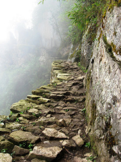 Visitheworld:  Path To Inca Bridge On The Trail To Machu Picchu, Peru (By Whimzykat).