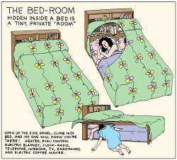 sft425:  mother-of-snapdragons:  careless-king:  glittertomb:  this speaks to me   what if someone decides to have sex on top of the bed and you’re in there ?  Climb out wearing a grudge wig and scare the fuck out of them for being triflin on your bed