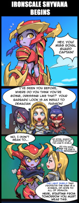 ptcrow:  IRONSCALE SHYVANA BEGINS  // Thanks to 맹독어멈 for translate!// Thanks to zkylon for correct a translation!  hope you enjoy it!  