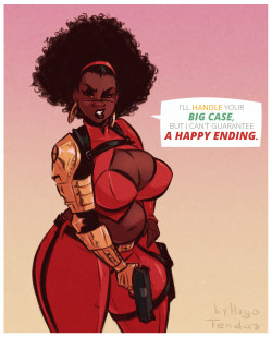 Misty Knight - A Happy Ending - Cartoon PinUp SketchThis morning’s daily sketch is a badass babe with bionic arm.Newgrounds Twitter DeviantArt  Youtube Picarto Twitch 