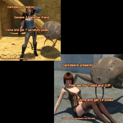 Get this exciting new bundle by DarkDesire today! Triped adventure bundle for G3F. Ready for Daz Studio 4.9 and up and save 20%! Check that link for more! Triped Adventure Bundle   renderoti.ca/Triped-Adventure-Bundle  