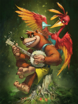 ianmacdonaldart: Some colours on the Banjo Kazooie sketch I did back in Feb. Love this game, and can’t wait for Yooka-Laylee to come around since Rare’s abandoned the Banjo ship. Gonna polish it up more before I’d ever sell it as a print, but this