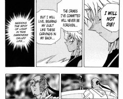 sonofasphinx:  Marik Fatherfucking Ishtar, okay ? Marik Ishtar has gone to blaming his father, to blaming the Pharaoh, to blaming himself anD TAKING SOME RESPONSABILITY.  WHEN HE CREATED YAMI MARIK, HE DID IT SO HE WOULDN’T HAVE TO LIVE WITH THE VENGEFUL