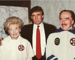 afroerotik: afroerotik:  It’s my understanding that Black voters are aligning with Trump in greater and greater numbers as election day draws near.  This is a picture of Donald Trump with his parents.  For those of you too young to know the significance