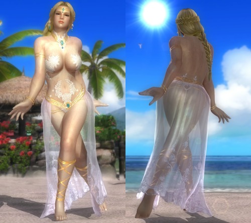 themeddleroftrousers:Dead or Alive 5 Last Round Pre-Order Beach Outfits Part 2