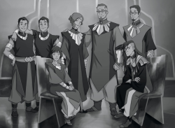 benditlikekorra:   BK: This wonderfully crafted family photo conveys so much about the individual characters. Wing and Wei as their own unit; Opal looking eager to please; Su radiating confidence and a hint of mischief; Baatar Sr. leaning on the strength