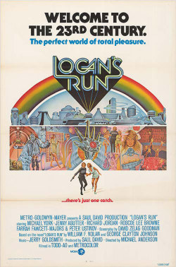 poetnine:  Movie Review: Logan’s Run (1976)Rating: ***/ (3.5 out of 4)This movie was ridiculous, and I loved it.Basically, it’s a sci-fi dystopia flick: in the future, after some unknown catastrophe, people live in a dome. They don’t have to work,