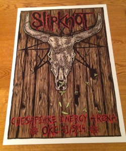 Closer view of the OKC venue poster! This bitch is getting framed for sure!
