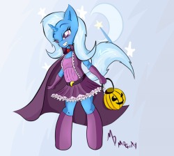 Trick or Treat Trixie all dressed up as a