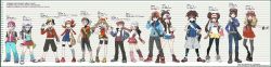 someonestolemyteddy:  Pokémon protagonists’ height’s in perspective. 