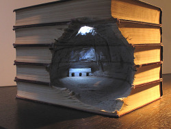 madmothmiko:  Carving Landscapes Out of Books