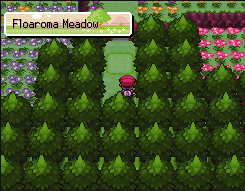 new-mauville:  I started to miss sprites, so I’m replaying Platinum. Floaroma Meadow is my favorite.  