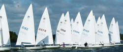 MC Scow sailing&hellip;Â  Single handed racing in a strong NA fleet.