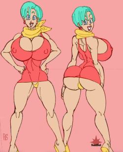 sun1sol:  Bunny Bulma outfit change!   Hot bulma outfit from the buu saga making a stunning change for the Super series, just gotta love how much DB changed over the years lol, but yeah really here’s a drawing of bulma with alts.    Great colors by