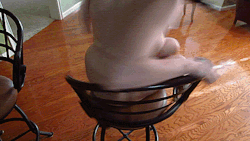 fun on a spinny chair