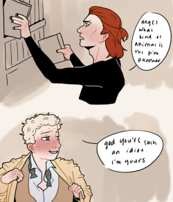 janthonyashtoreth: broke: crowley and aziraphale are gay woke: crowley and aziraphale are morosexual but only for each others specific brand of idiocy 