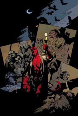 xombiedirge:  B.P.R.D.Illustrations by Mike Mignola &amp; Dave Stewart 13” X 17” prints, S/N limited editions of 100 &amp; 50. Available HERE.