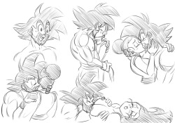   Anonymous said to funsexydragonball: Have you ever drawn Goku with the sex beard he had after leaving the hyperbolic time chamber in super?  I have before for like a cute one strip thing. But hell, I wanna draw that sexy beard again!