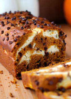 fullcravings:  Pumpkin Cream Cheese Bread