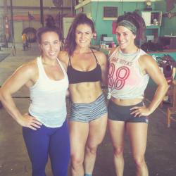 crossfitbeauties:  So grateful for these two and their willingness to travel to train with me… 