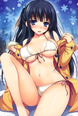 zan66:  bikini cleavage erect nipples open shirt swimsuits tomose shunsaku | yande.re 