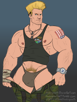 headingsouthart:  Guile    from Street fighter   