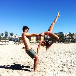 Thesuncameouttoplay:  First Time Trying Acro Yoga.. It Was An Epic Fail At First,