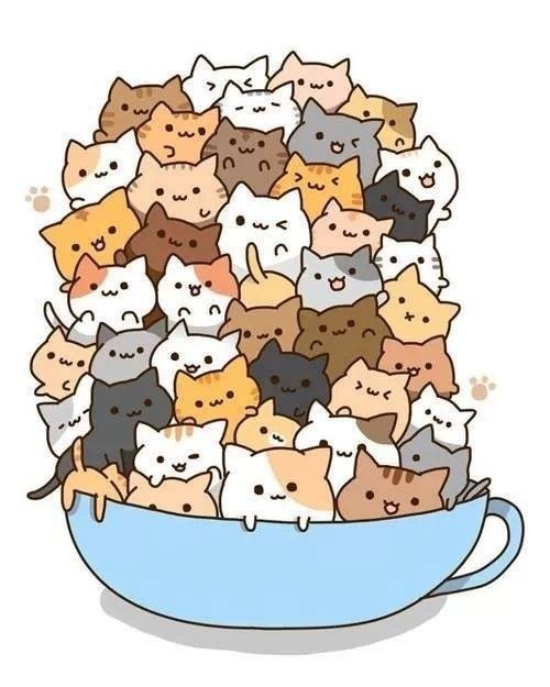 It’s a cup full of kitties!!!!!! ^.^