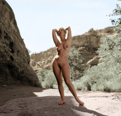 oldiznew:  Diane Webber nude in the wilderness, photography by Edmund Leja