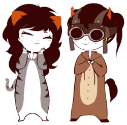 thestridersquad-deactivated2015:  Anonymous asked you:&gt;:3 Can you please draw some Meulin and Horrus? 