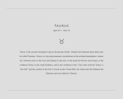 bloodybaronn:    ASTROLOGY (information set)  —  TAURUS  