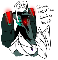 vintagemintcakes:baby blueraspberry (◐ω◑ )  shockwave is sexualy frustrated